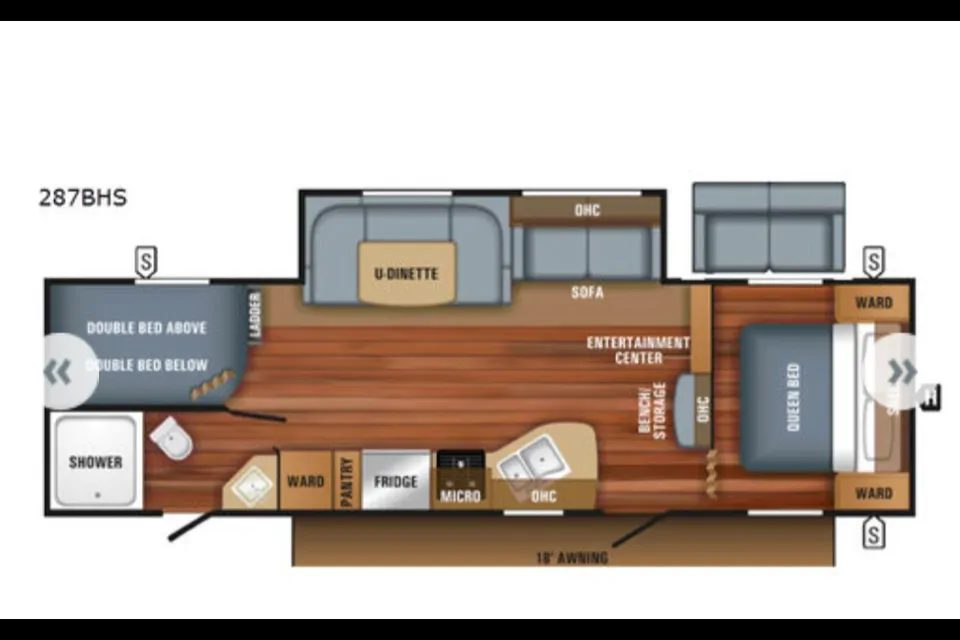 Plan Jayco 287BHS